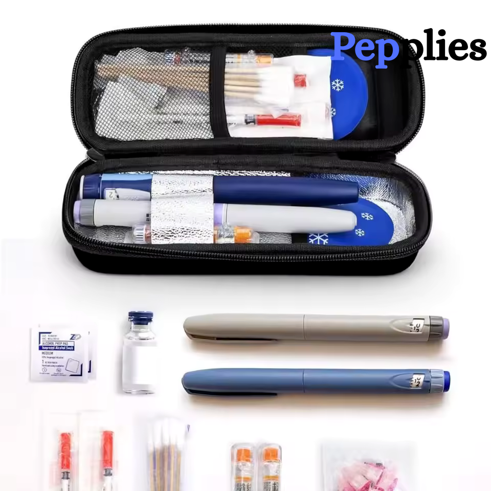 Portable Peptide Travel Cooling Case
