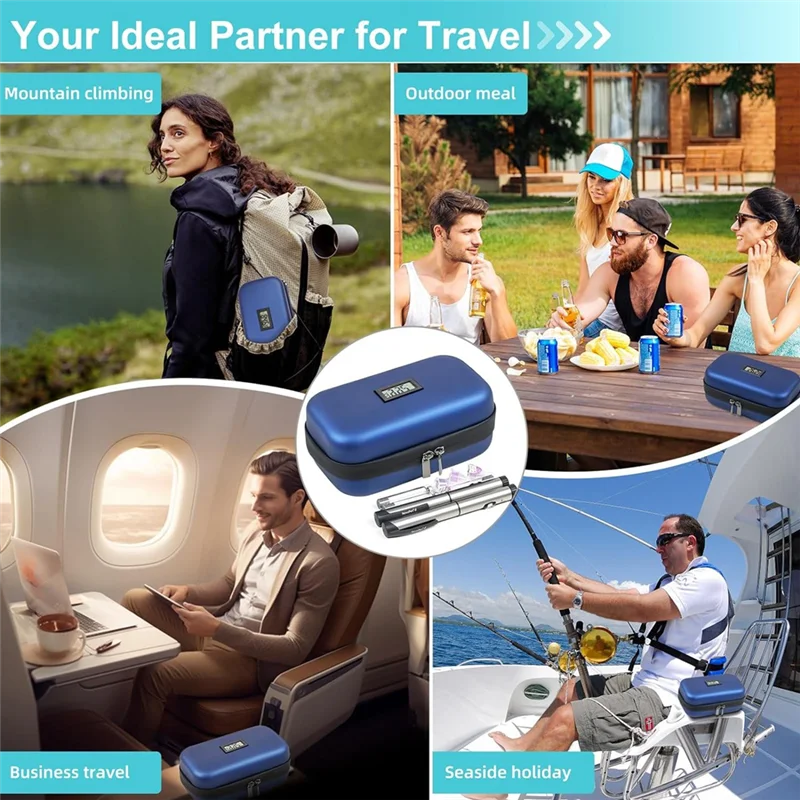 Large Portable Peptide Cooling Travel Case – with Temp Display