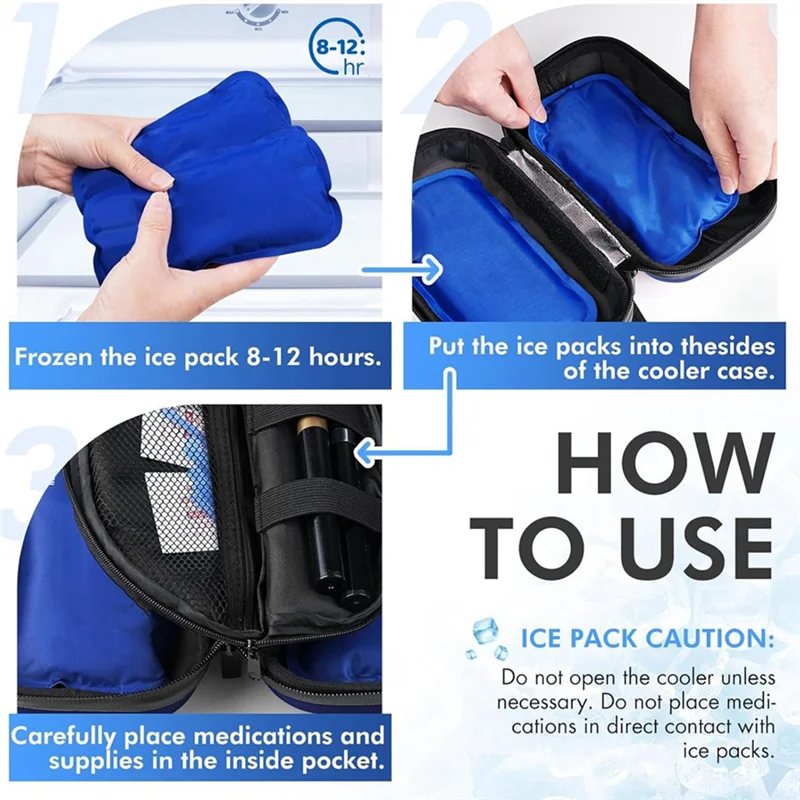 Large Portable Peptide Cooling Travel Case – with Temp Display